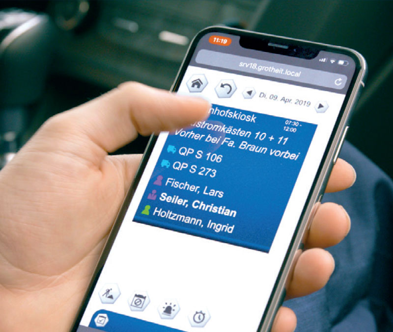 quickplan Software Handy mit mobiler Erinnerungsfunktion